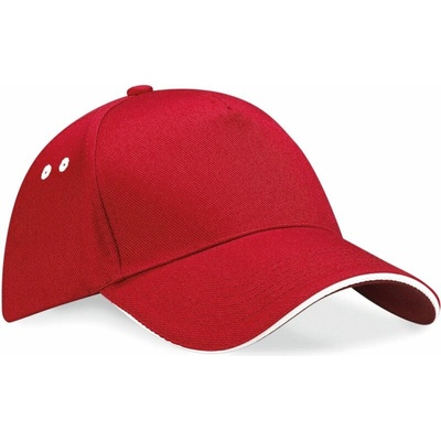 Beechfield B15C 5 panelová sandwich 53.015C classic red/white
