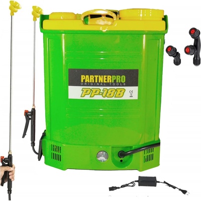PartnerPro PP-18B Акумулаторна пръскачка 18 л. PARTNERPRO, 12V/8Ah, 3 вида дюзи