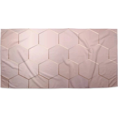 Sablio Ručník s potiskem Rose gold 50 x 100 cm