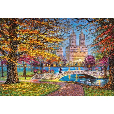 Castorland - Puzzle Autumn Stroll, Central Park - 1 500 piese