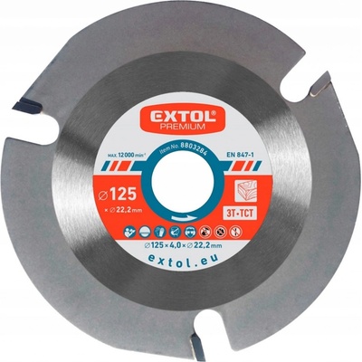 VIDIOVÝ KOTOUČ NA DŘEVO 125 mm 3 ZUBY DO ÚHLOVÉ BRUSKY ŘEZNÝ – Zboží Dáma