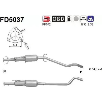 AS Filtr pevných částic ASA FD5037