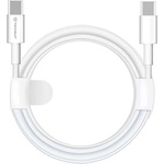 Techsuit Кабел за данни Type-C към Type-C, бързо зареждане, 60W, 480Mbps, 1m - (PCB130) - бял