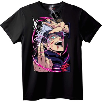 NOONEBRAND Тениска Satoru Gojo Аниме - 6XL, White