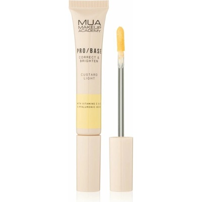 MUA Makeup Academy PRO/BASE Colour Corrector rozjasňujúci korektor Correct & Brighten – Custard Light 10 ml