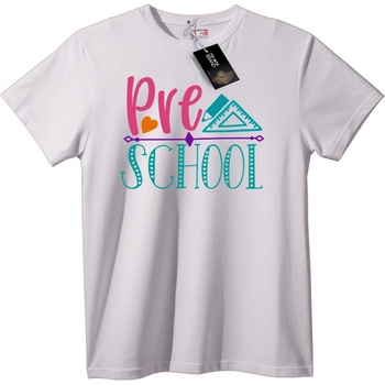 NOONEBRAND Тениска владетел на предучилищни сърца - 7XL, White