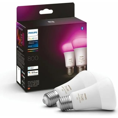 К-кт 2бр. LED димируеми крушки Philips Hue WACA A60 E27/6, 5W/230V 2000-6500K (P4645)