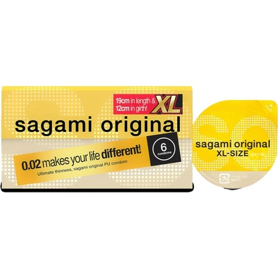 Sagami Original 0,02 XL kondom 61mm 6 ks