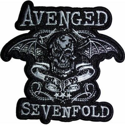 Nažehlovačka Avenged Sevenfold A7X - Deathbat Banner Cut-Out