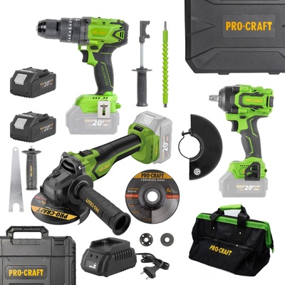 Procraft PA18BLbb + BG400 + PWA18bb + PGA22, 20/4 SET1