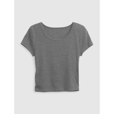 GAP Бебешка тениска с ребра GAP GAP | Siv | Момичешки | 8