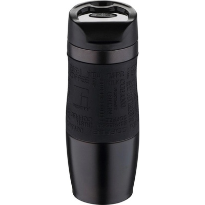 Bergner Termohrnček s protišmykovým úchopom 400 ml čierna