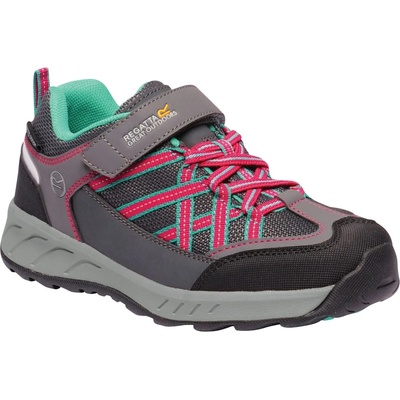 Regatta Юношески обувки Regatta Samaris Junior Velcro Low Walking Shoes - Granit/Duchs
