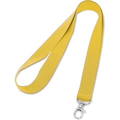 Šňůrka na krk LARIAT Polyesterová Žlutá
