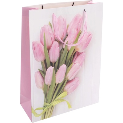 Taška papierová darčeková tulipány A0372/4