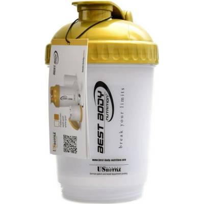Best Body nutrition Shaker US bottle - bílo zlatý