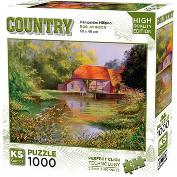 KS Games Пъзел KS Games от 1000 части - Край воденицата в Хемпшир (20776)