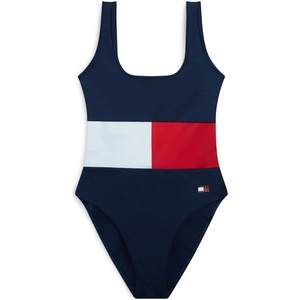Tommy Hilfiger Бански костюм Tommy Hilfiger Women's One Piece Swimsuit - Dark Night Navy