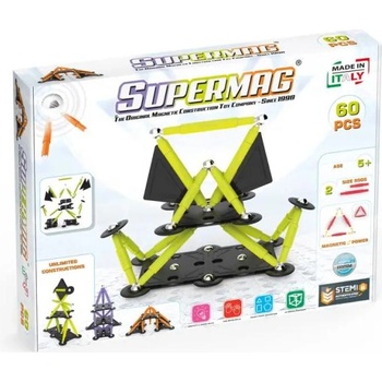 Supermag магнитен строителен комплект Technicolor 60бр