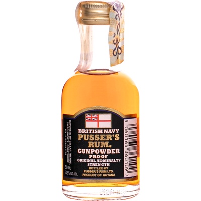 Pusser´s Rum Gunpowder Proof 54,5% 0,05 l (čistá fľaša)