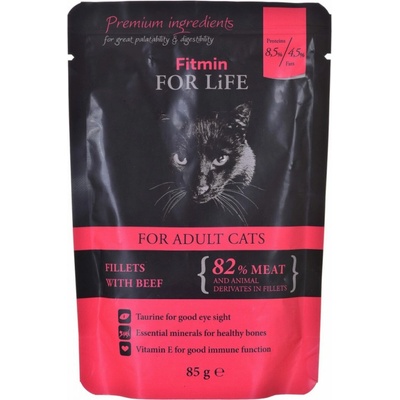 Fitmin for Life Cat hovězí 85 g