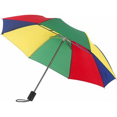 L-merch kapesní deštník s dvoudílnou kovovou tyčí barevná