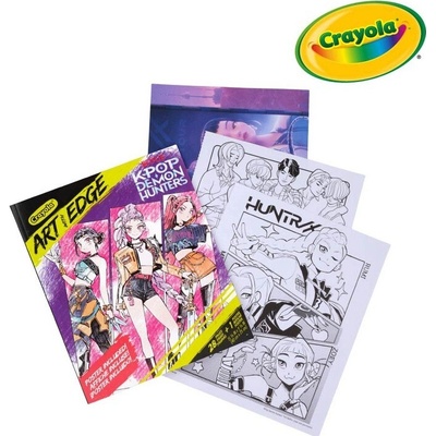 Omalovánka pro děti s plakátem KPop Demon Hunters Crayola