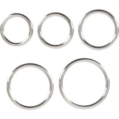 Комплект метални пенис рингове "bad kitty professional" 5 бр