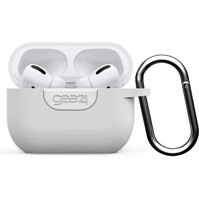 GEAR4 Калъф за слушалки Gear4 D3O Apollo Apple Airpod Pro Case White, за Apple AirPods Pro, силиконов, с карабинер, бял (702004964)