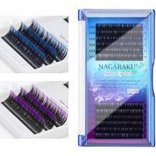 NAGARAKU Řasy Ombre classic blue&purple Mix С, 0.07, 8-13 mm