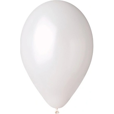 Balónek metalický bílý
