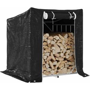 vidaXL Стойка за дърва за огрев с дъждобран, 100, 5x100, 5x110, 5 см (4104939)