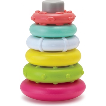 Infantino Пирамида с рингове за подреждане Infantino - Розова (IN315046)