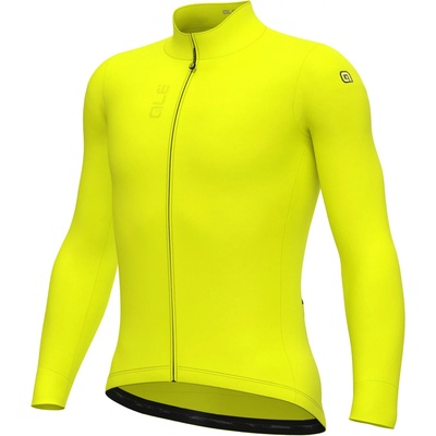 Alé Мъжка фланелка с дълъг ръкав за колоездене Alé Pragma Fondo 3.0 L/S Jersey Cycling jersey - Fluo Yellow (056-3805-0214)