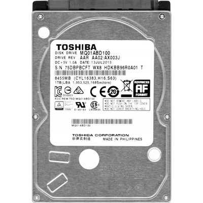 Toshiba 1TB, 2.5", SATAII, 5400rpm, 8MB, MQ01ABD100