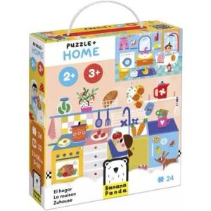 BANANA PANDA Banana Panda: Пъзел с илюстративни карти: моят дом - комплект от 24 части (49350)