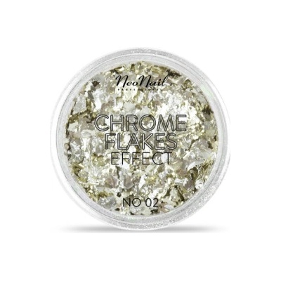 NeoNail Chrome Flakes efekt zlatý