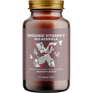 BrainMax Organic Vitamin C BIO Acerola, витамин C от Acerola, 60 растителни капсули