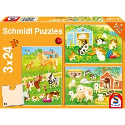SCHMIDT Přátelé ze statku 3 × 24 dílků