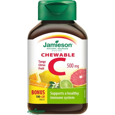 Jamieson C Vitamín 500 mg tropické ovocie 120 tabliet