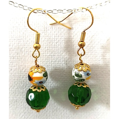 Šperky eshop strieborné náušnice patinovaný kvet slnečnice puzetky I28.23