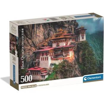 Clementoni Колекция с високо качество: Пъзел Манастирът Тигрово гнездо - 500 части (35619)