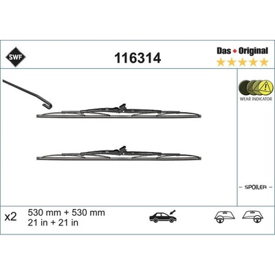 SWF Das Set 530+530 mm 116314