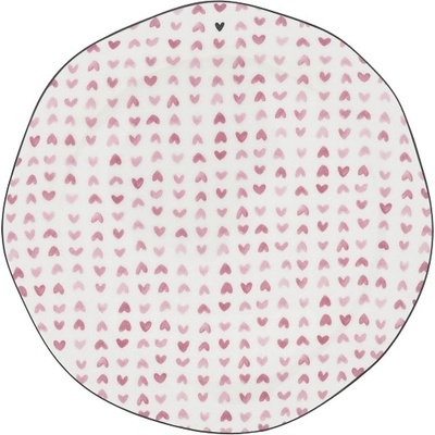 Bastion Collections Talířek BREAKFAST ROSE HEARTS 23cm LI-BREAKFAST-010-RO