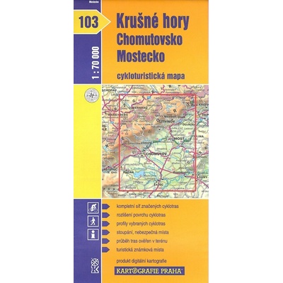 Krušné hory Chomutovsko cyklomapa 103