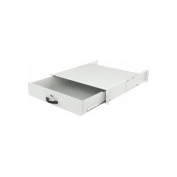 Lanview 2U 19 KEYBOARD, GENERAL USE, LOCKABLE DRAWER MODULE WHITE