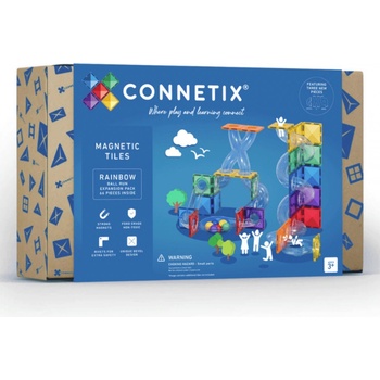 Connetix Rainbow Ball Run Expansion Pack 66 ks