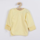 New Baby Kojenecká košilka s bočním zapínáním žlutá