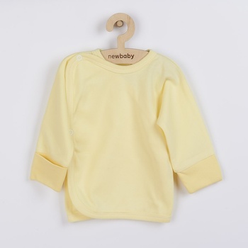 New Baby Kojenecká košilka s bočním zapínáním žlutá