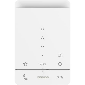 BTicino Аудио handsfree Classe 100A16E със звънец бяла - 344282 (344282)